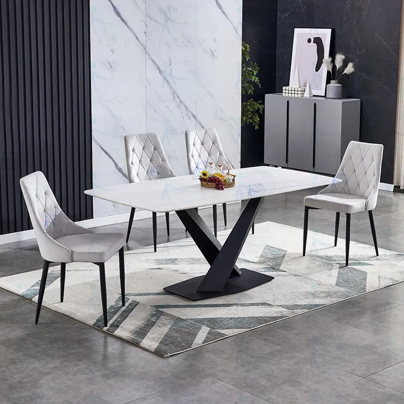 Custom Green Velvet Dining Chairs for Office 2