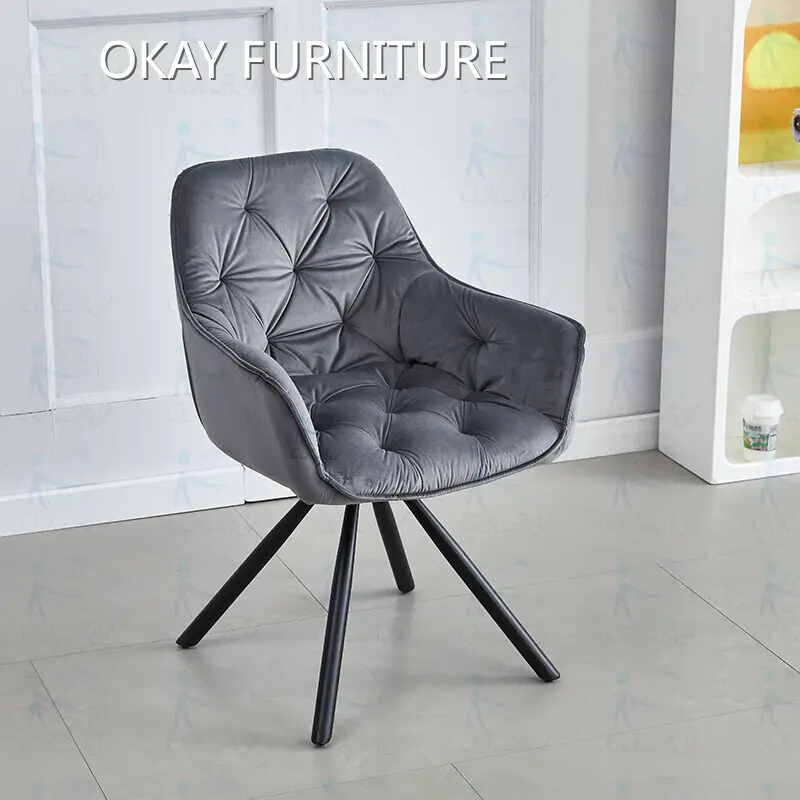 Modern Velvet Dining Chair - High Quality Kitchen Chair-1 1