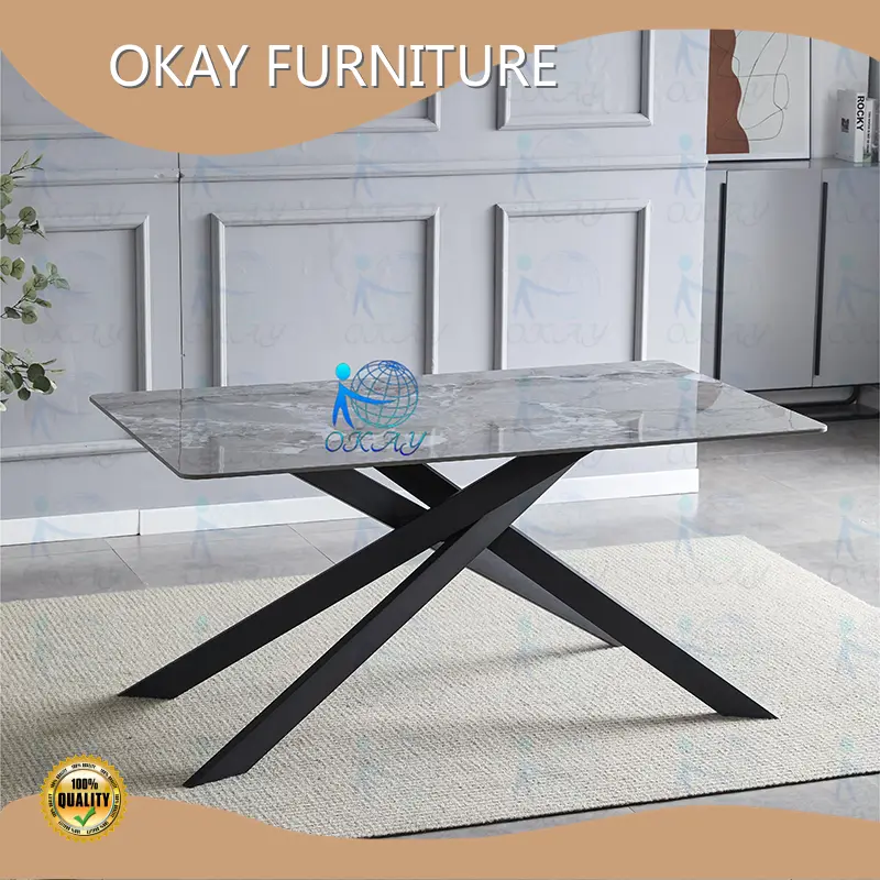Okay Furniture Modern Ceramic Top Dining Table Modernfrom China 1