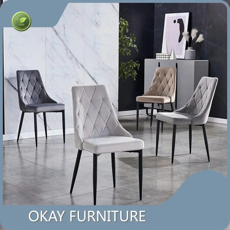 Custom Green Velvet Dining Chairs for Office 1