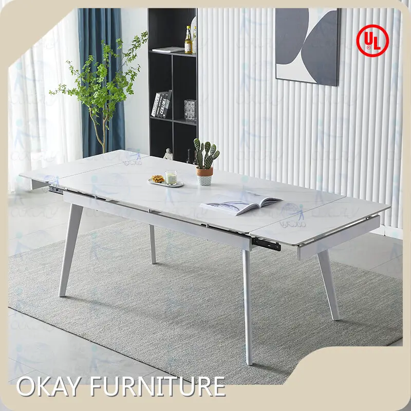 Expandable Dining Room Table Modern - for Indoor - Okay Furniture 1