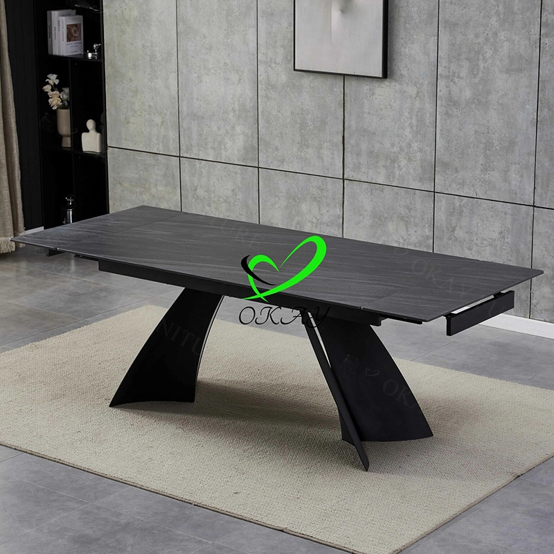 Apex Wing Table | Dynamic Black Vein & Sculptural Base for Versatile Spaces 1