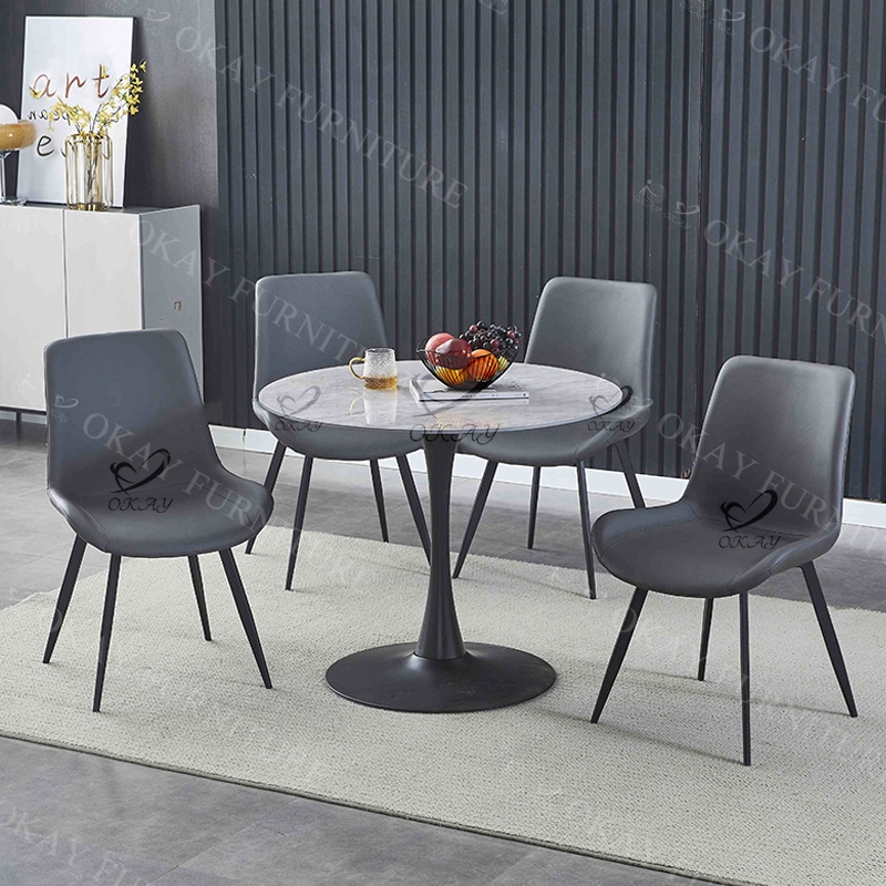 Modern Luxury Tulip Base Round Dining Table Set | One-Table, Multiple Styles 1