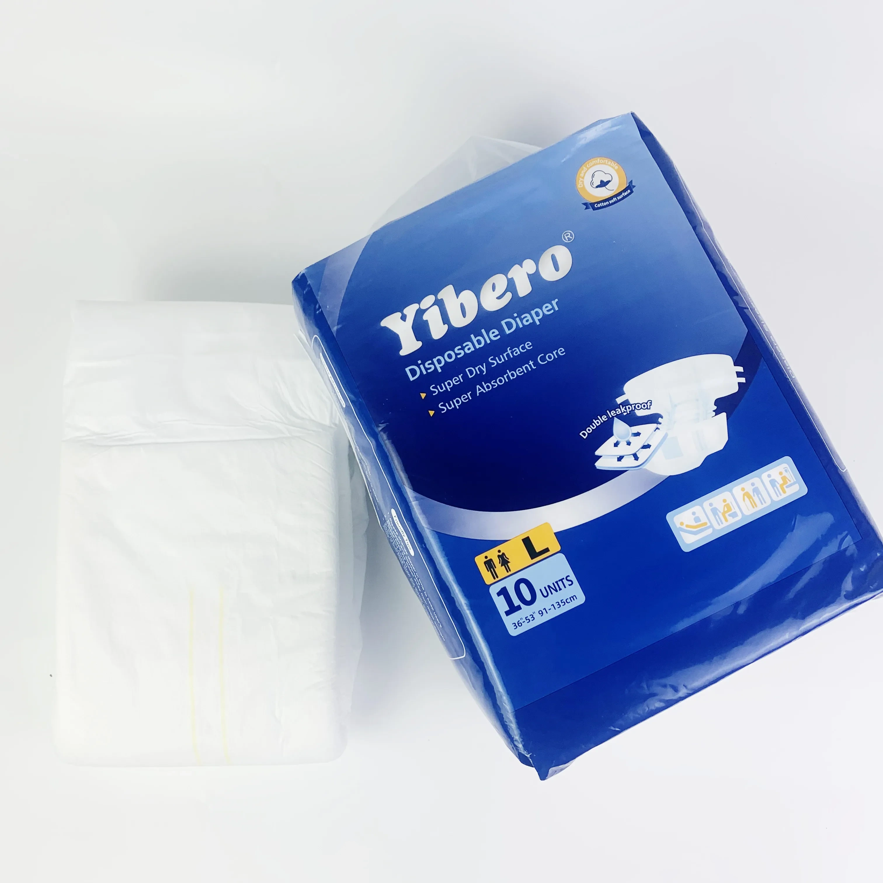 Disposable Clothlike Soft Backsheet Adl Of Different Colors Optional Fast And High Absorption Adult Diaper 1