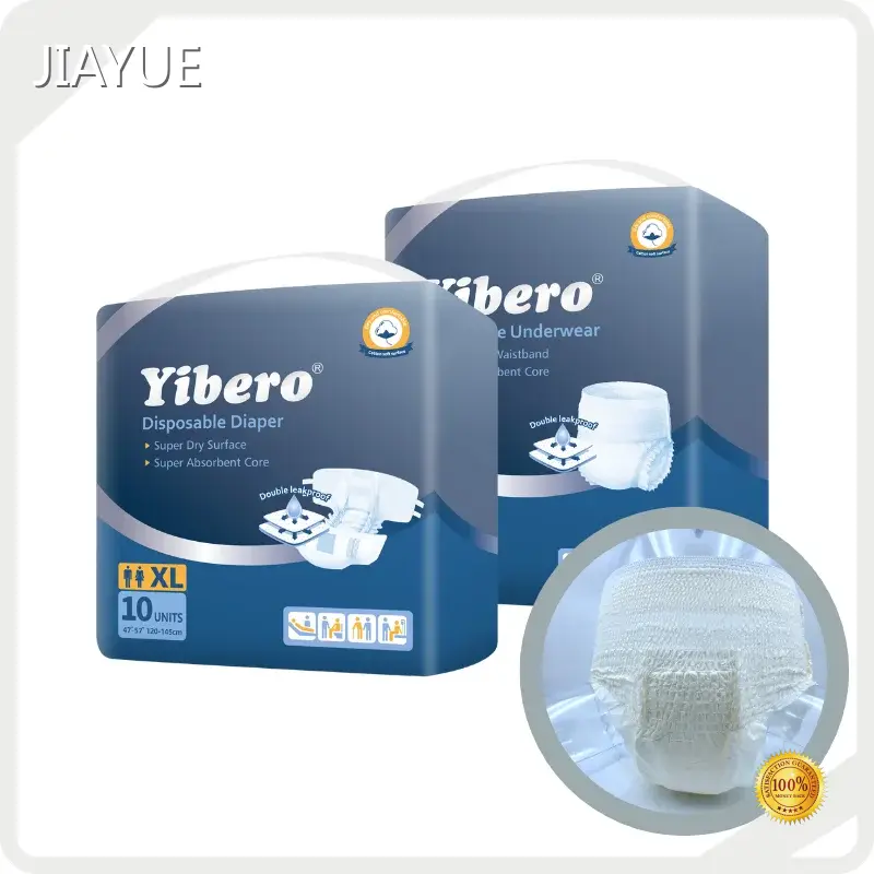 Pant Style Adult Diapers Cloth Like Film JIAYUE Company 1