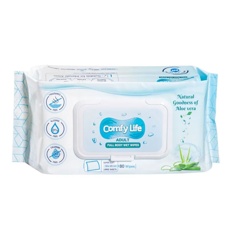 High Quality Super Soft 30x20cm Disposable Adult Full Body Wet Wipes 1