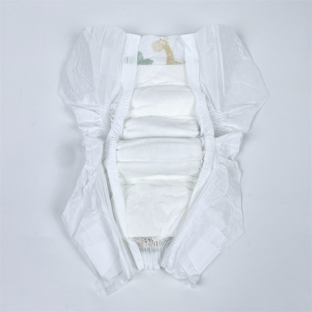 Factory Direct Customizable Chinese Brand Disposable Baby Diapers Elastic Waistband Pure Cotton Breathable Newborn Baby Diapers 4