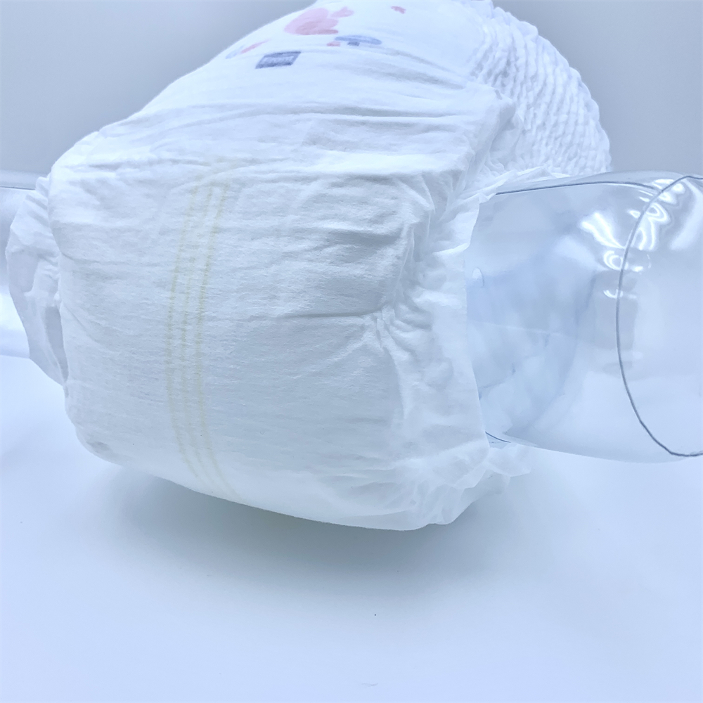 Precio de fábrica de algodón desechable de alta absorción, venta al por mayor, etiqueta privada de alta calidad, pañales impresos suaves y transpirables para bebés 8