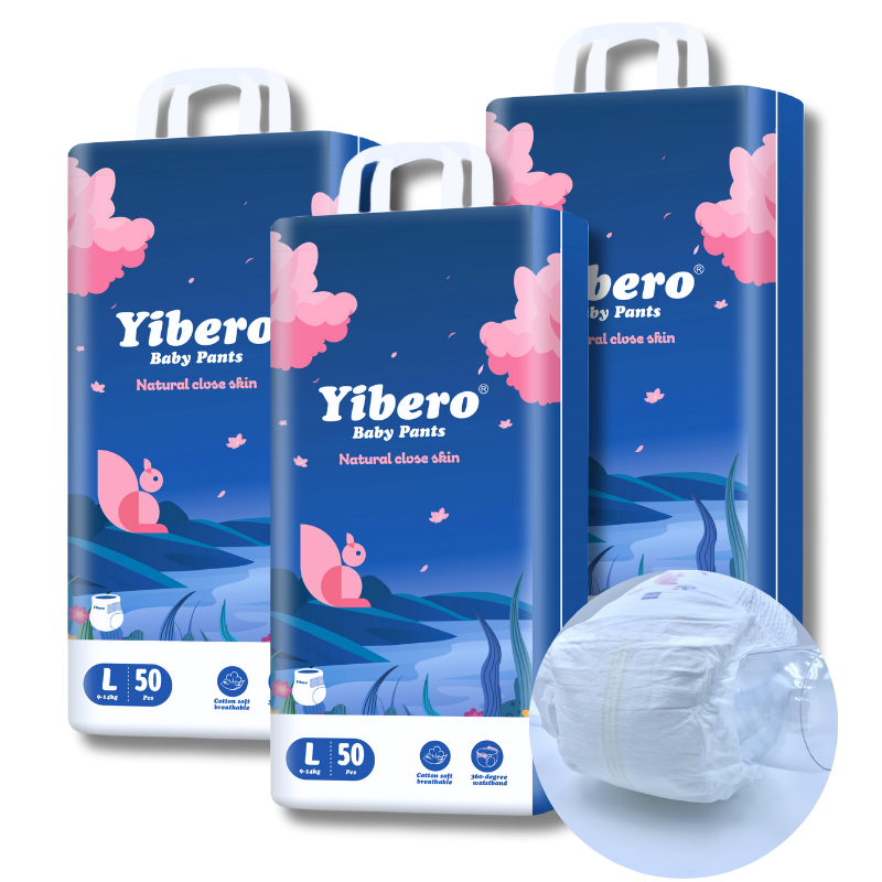 Venta al por mayor Premium pañales para bebés pañales suaves transpirables desechables impresos 3D canal de prevención de fugas pañal con alta absorción 2
