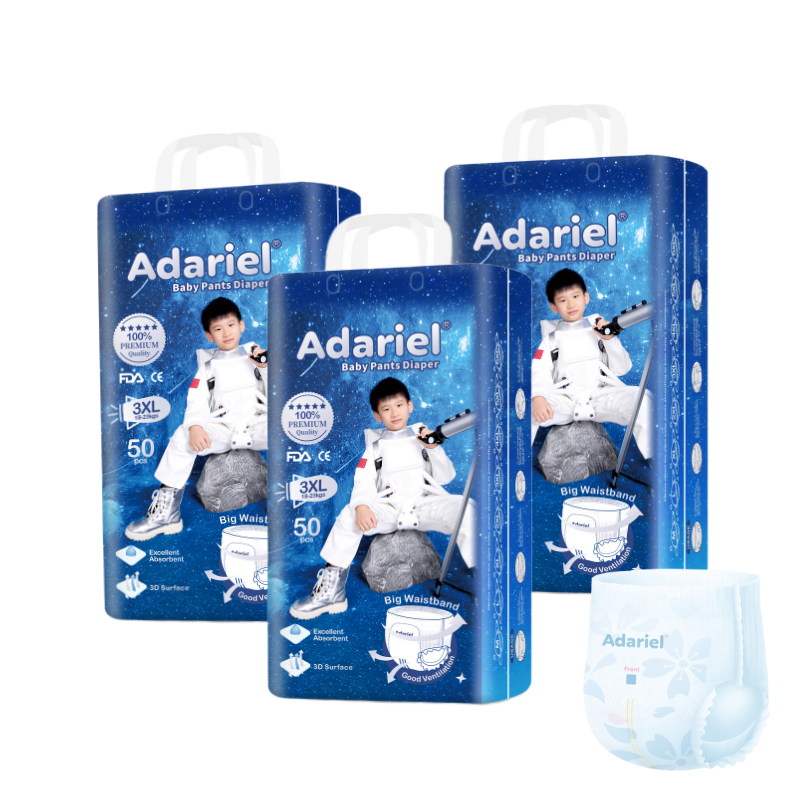 China Factory Super Brand Wholesale Custom Cotton Leak Guard Breathable New Born Baby Diaper Pants 2