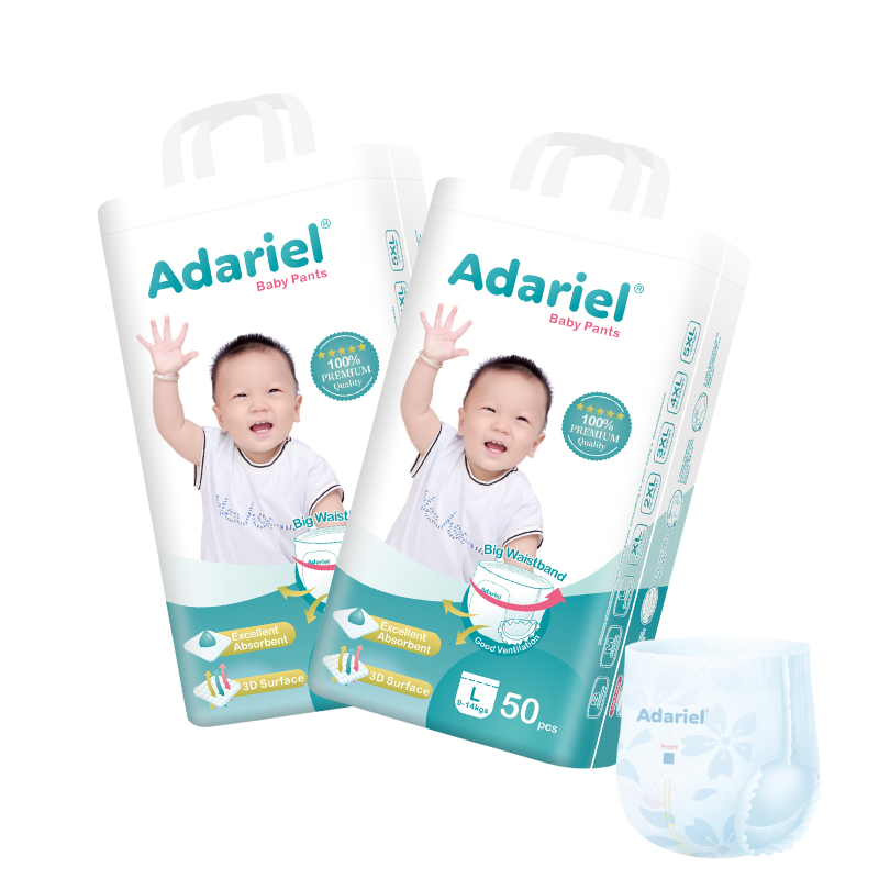 Free Sample New Arrival Quanzhou 10 Years Diapers Manufacturer Wholesale Baby Diapers Pants For Babe 2
