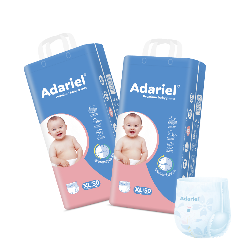 China Factory Super Brand Wholesale Custom Baby Pull Up Diapers 3D Leak Prevention Soft Skin Baby Diaper Pants 2
