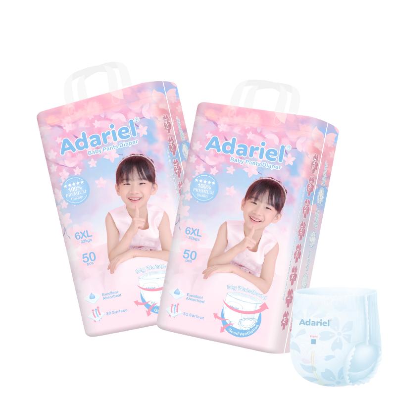 Wholesale Cheap Price Baby Diaper Pants Q Type New Born Leak Guard Super Absorbing Performance Pull Up Diapers 2