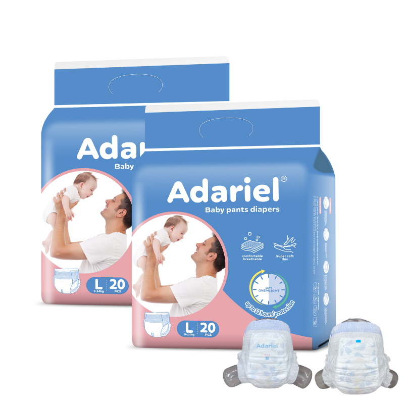 Free Sample OEM High Quality Pull up Pants Factory Cheap Wholesale Private Label Disposable Baby Diapers Manufacturer 2