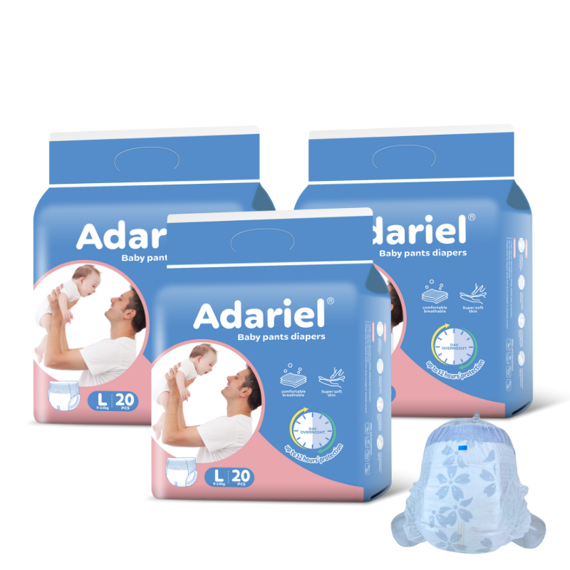 Free Sample OEM High Quality Pull up Diapers Factory Cheap Wholesale Private Label Disposable Baby Pants Diaper Manufacturer 2