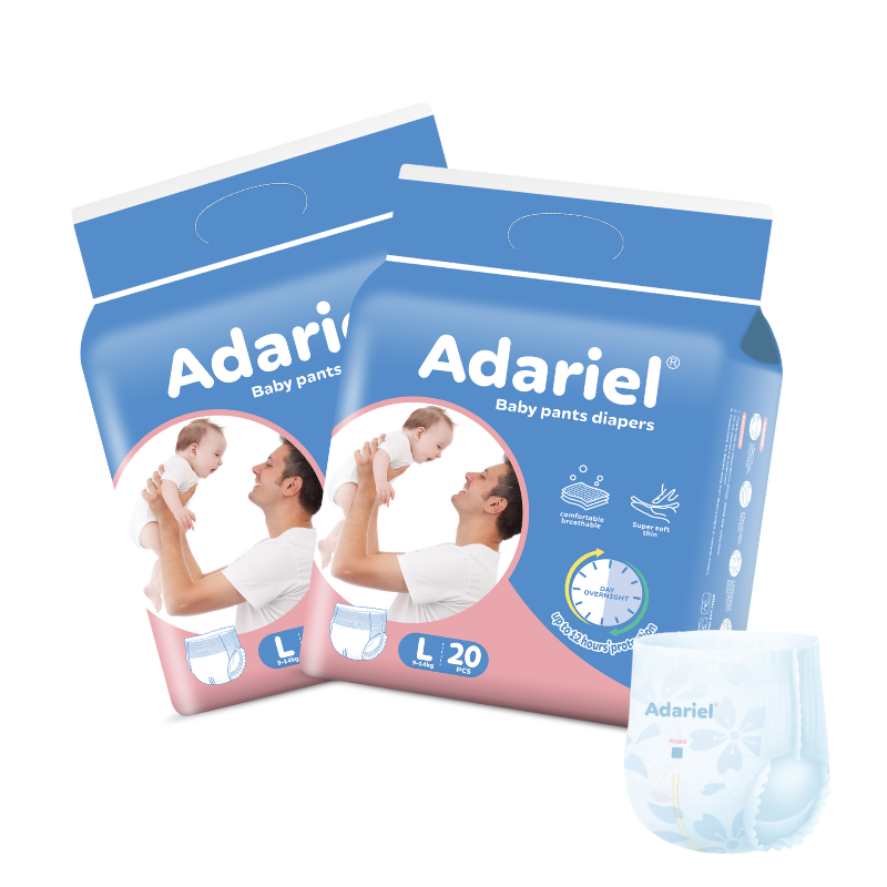 تصميم جديد Design Premium Baby Diaper Pants 3D Teak Prevention Channel Softcare Super Accorbing Performan 2