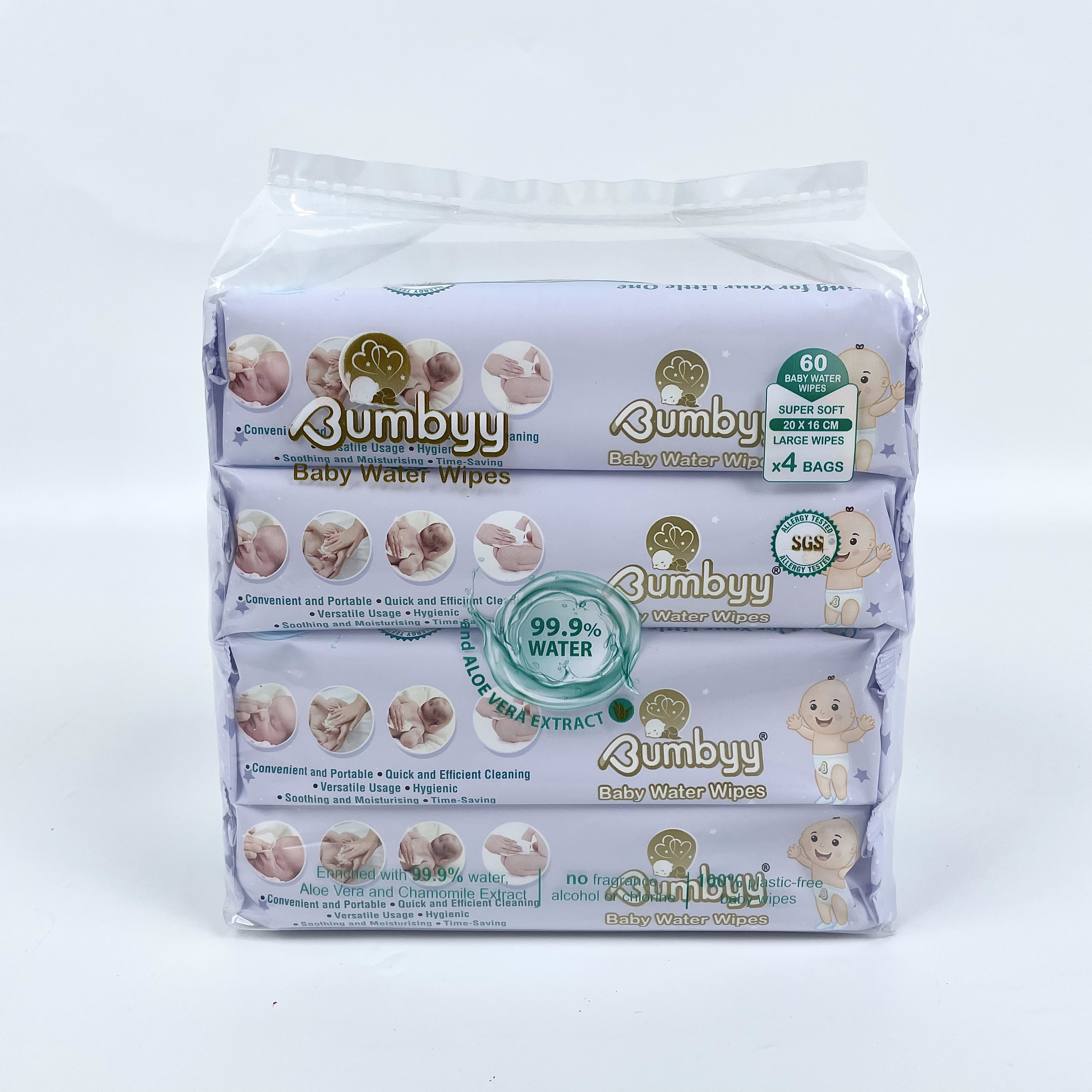 Mayorista más vendido adecuado para todos los tipos de piel Toallitas húmedas para bebés Toallitas biodegradables y sin plástico para manos de bebé 2