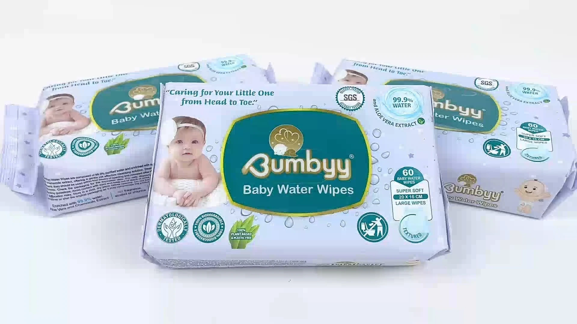 Wholesale Customizable Eco Friendly Natural Baby Wipe Disposable Flushable Purified water 99.9% Baby Wipes 1