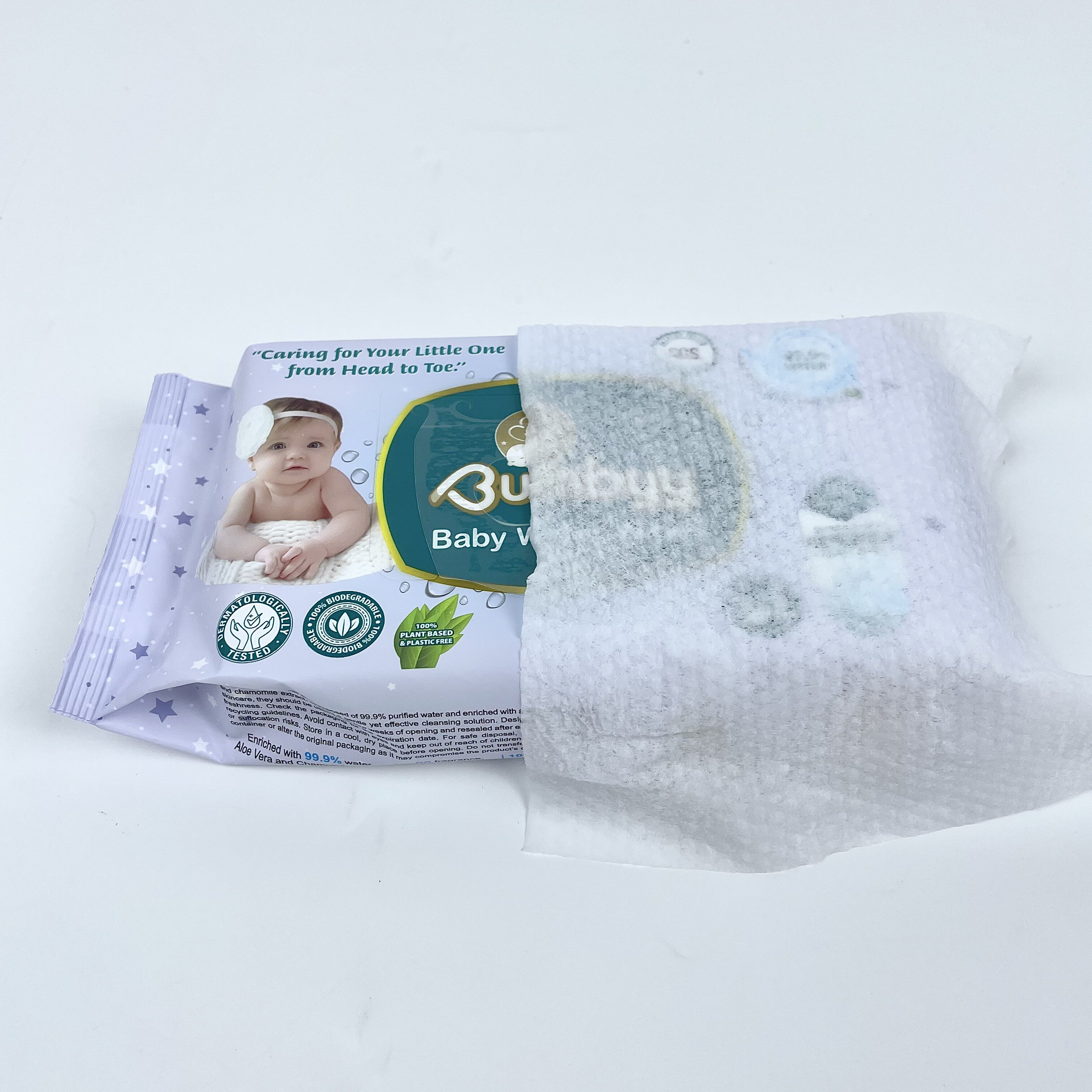Al por mayor al por mayor, eco amigable para bebés para bebés desechables agua purificable purificable 99.9% toallitas para bebés 3
