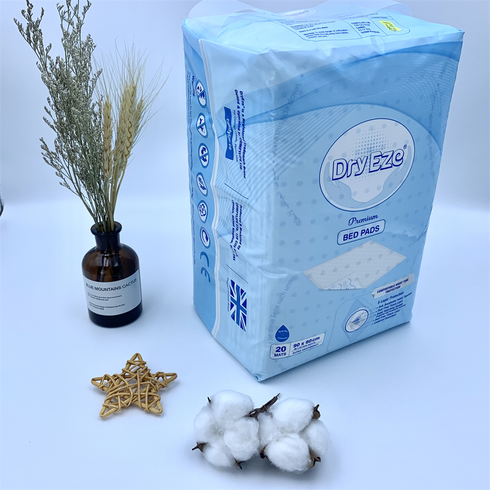 New Design Bed Protector Pads Disposable Soft Care Dry High Absorbency Incontinence Bed Sheets 2