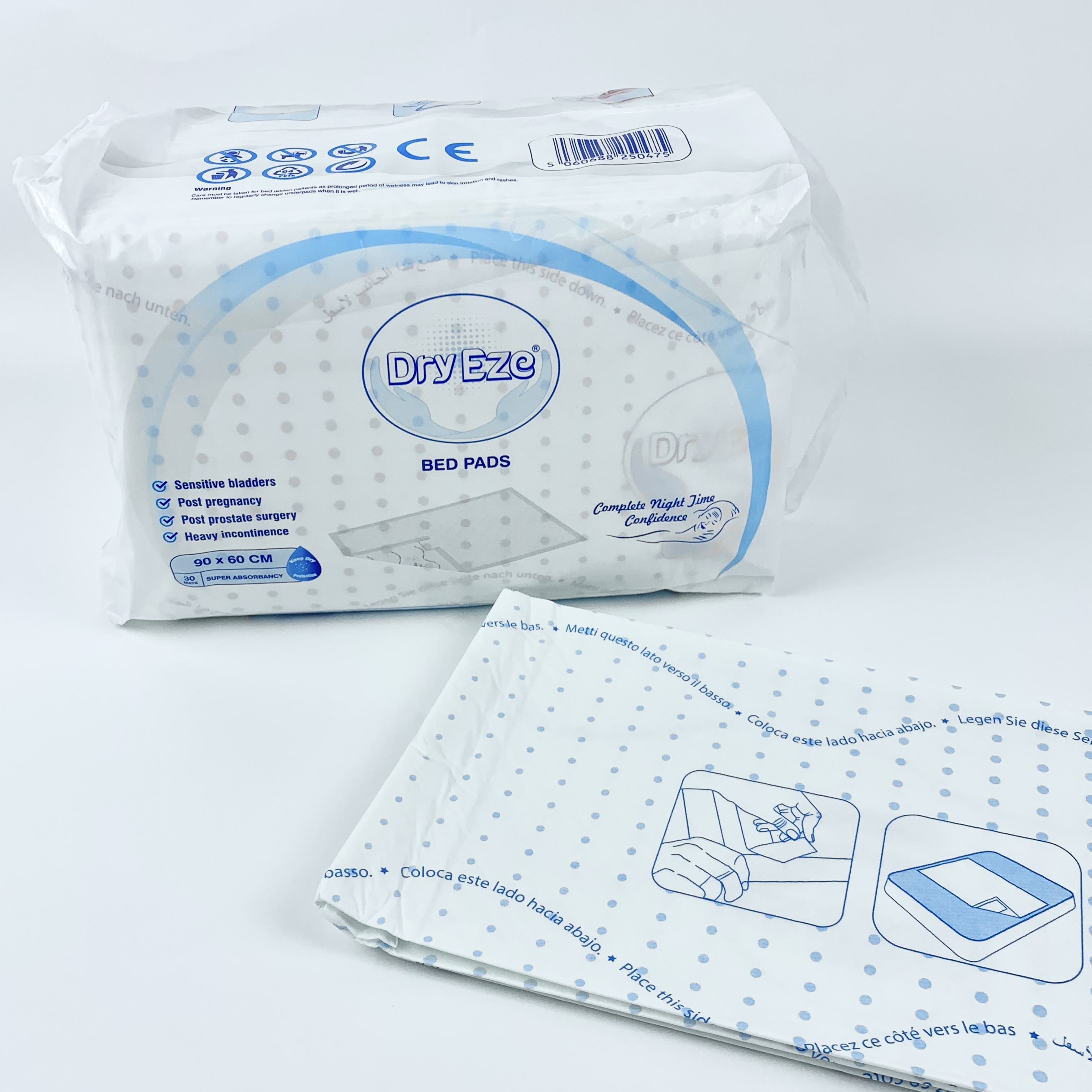 Harga murah anti kebocoran inkontinensia bed pads super absorbent medis dewasa underpad 2