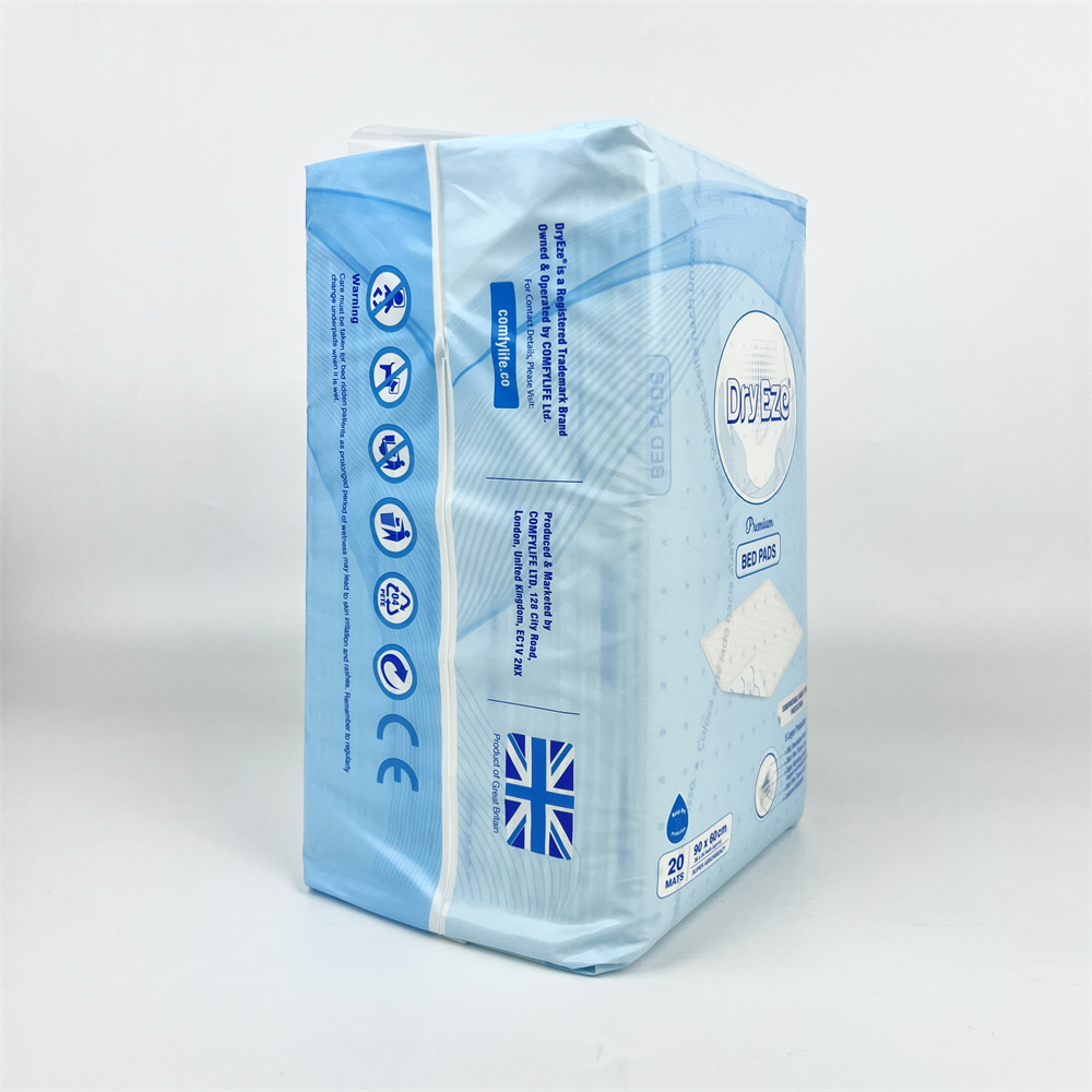 Película suave de PE no tejida Almohadilla de cama desechable de alta absorción incontinencia 6