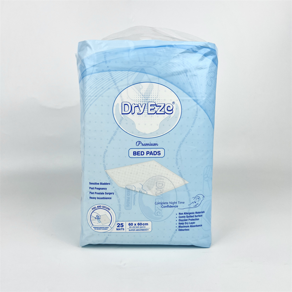 Película suave de PE no tejida Almohadilla de cama desechable de alta absorción incontinencia 2