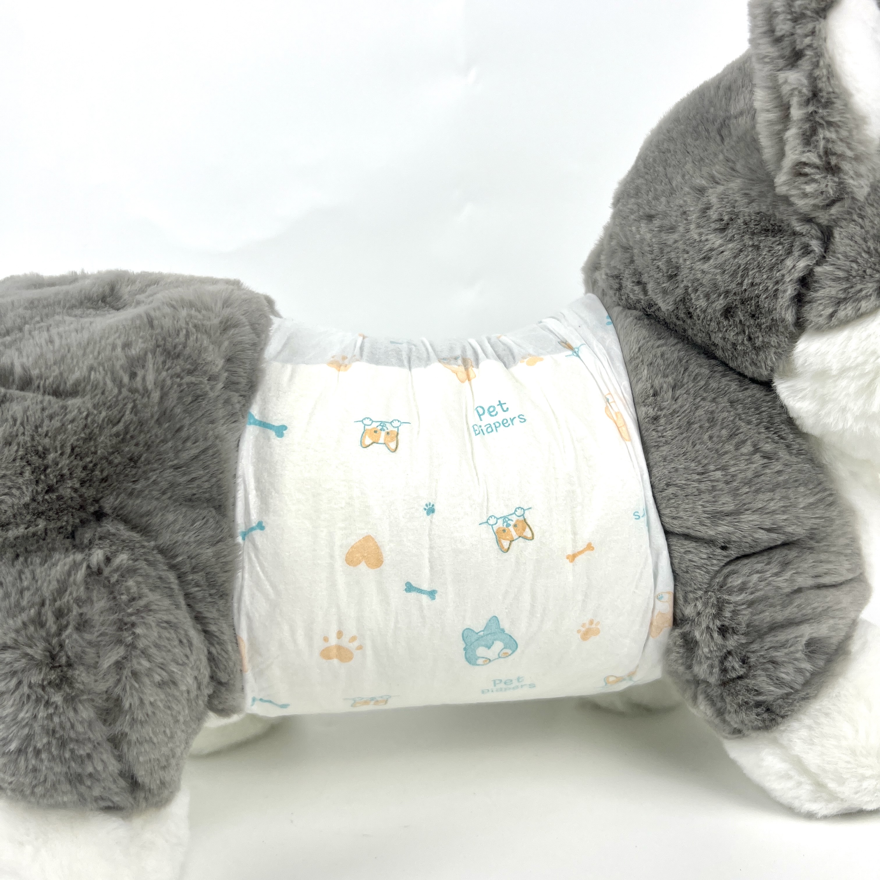 Factory Wholesale Ultra Soft Organic Comfortable Printed Animal Pet Diaper Disposable Waterproof Diapers for Male Dogs 2