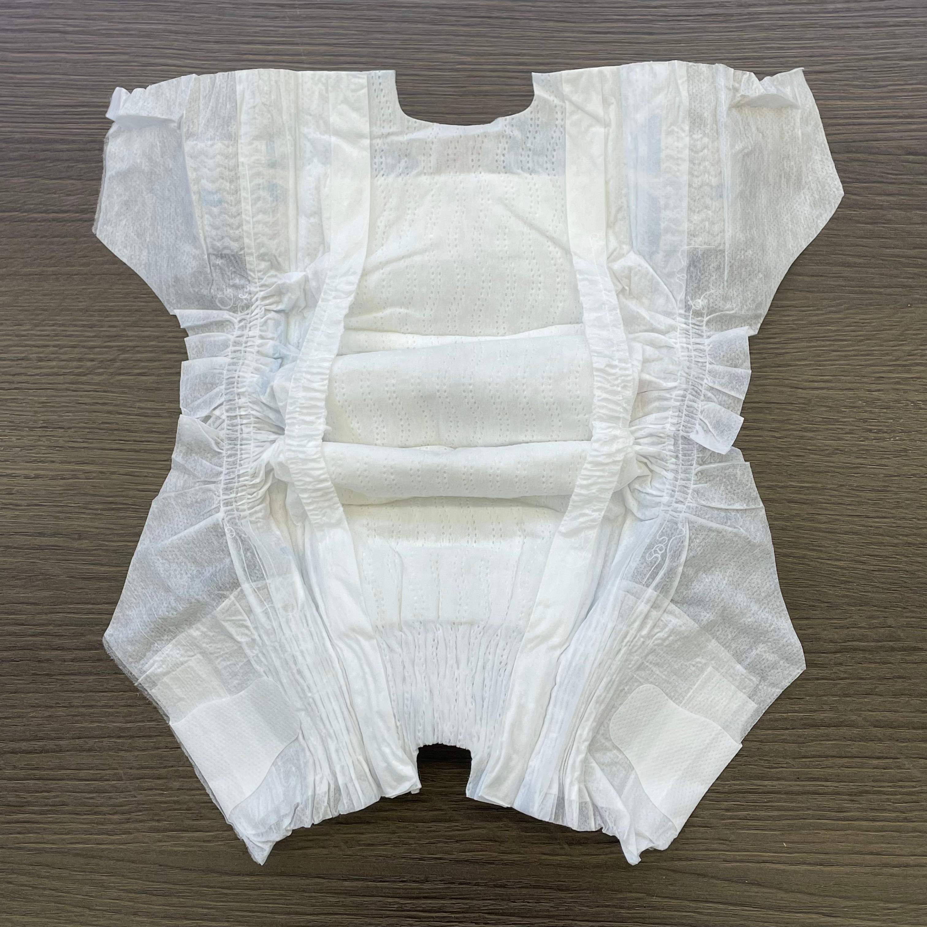 Factory Wholesale New Born Baby Nappies Sleepy Baby Diaper Elastic Waistband Side Tape Flexible Newborn Baby Diapers 5