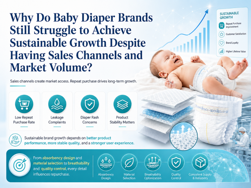 Why Do Baby Diaper Brands Still Struggle to Achieve Sustainable Growth Despite Having Sales Channels and Market Volume?