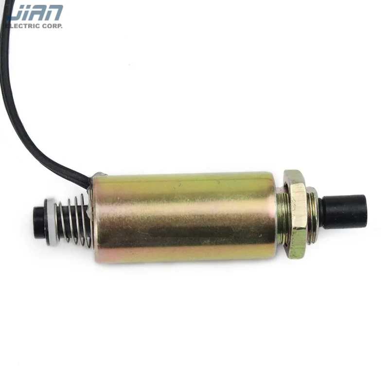 Customize Dc 12v /24v Open Frame Push Pull Solenoid Linear Solenoid Jst-1327 1
