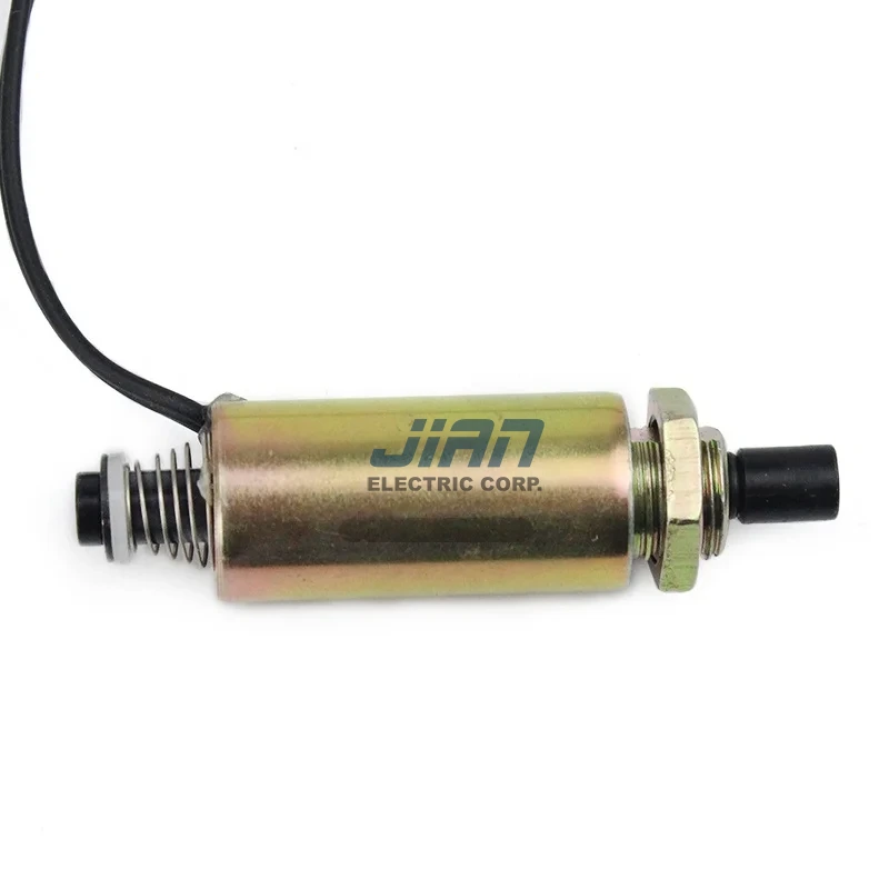 Customize Dc 12v /24v Open Frame Push Pull Solenoid Linear Solenoid Jst-1327 1