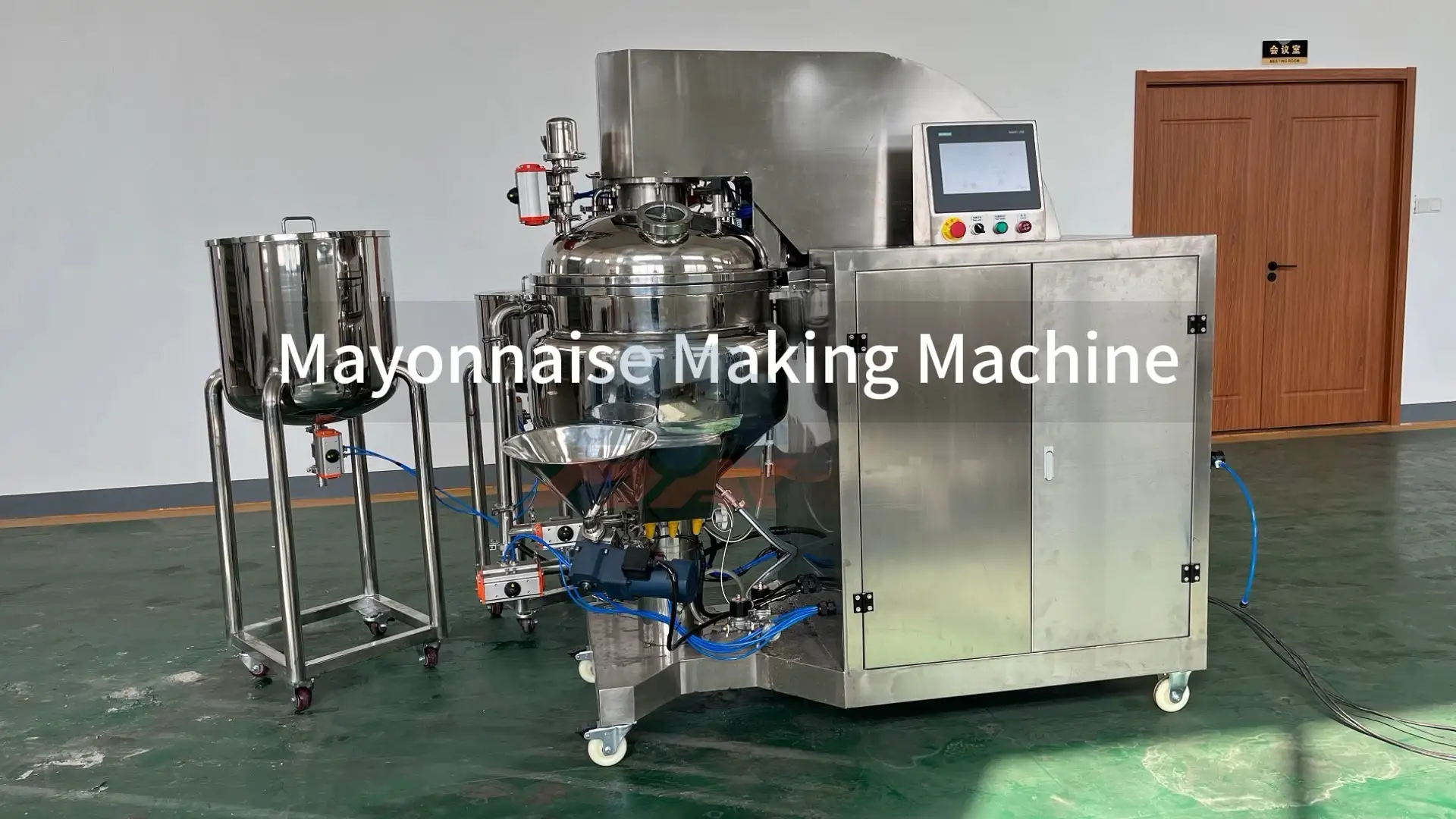 Pakreipto dangčio majonezo gaminimo mašina 100L 1