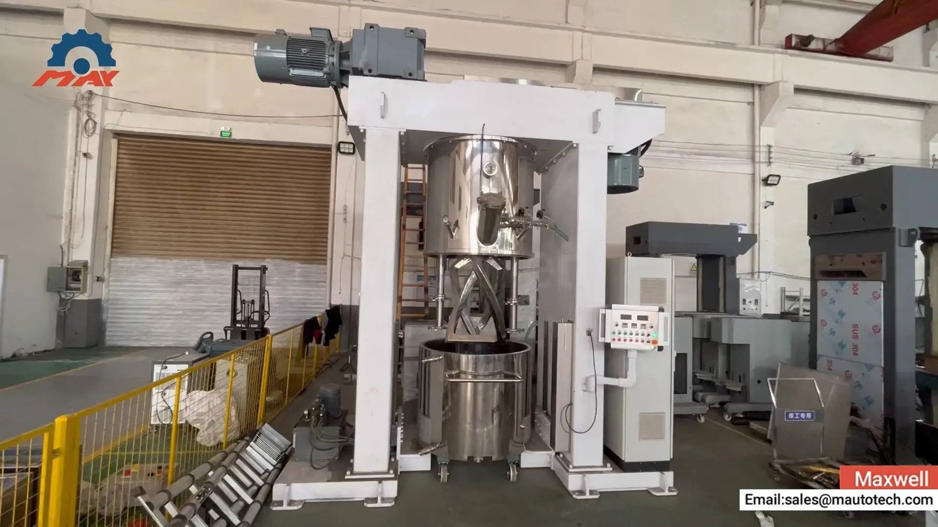 Super Gantry Vid Planetar Mixer Mașini 300L 500L 650L 1000L 2000L 1