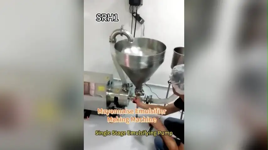 میئونیز فارم کے دودھ کا رس اختلاط کے لئے اعلی شیئر سنگل اسٹیج ایملسیفائنگ ہوموگنائزر پمپ 1
