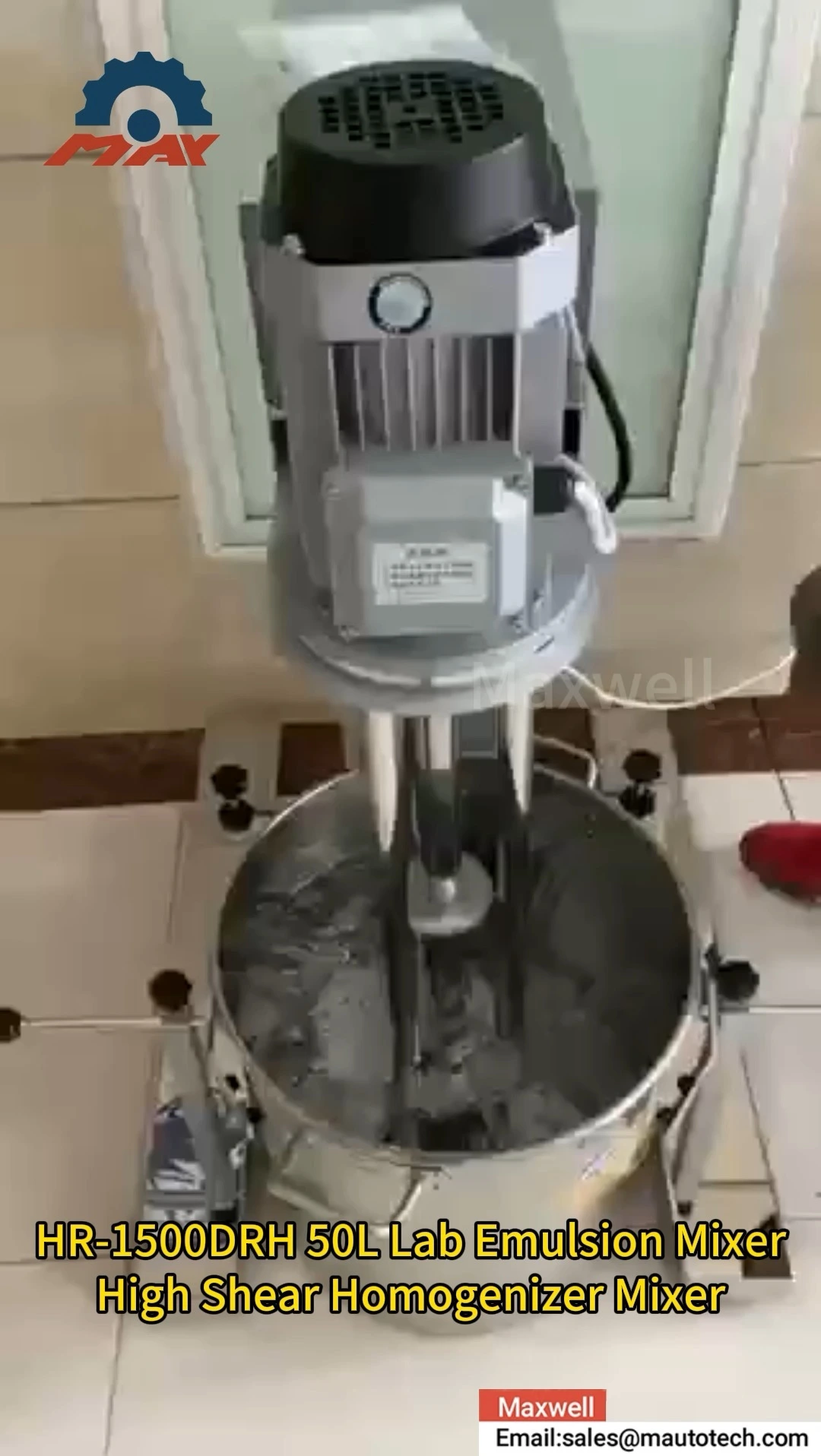 100L Cream Shampoo High Shear Laboratory Emulsifier Homogenizer 1