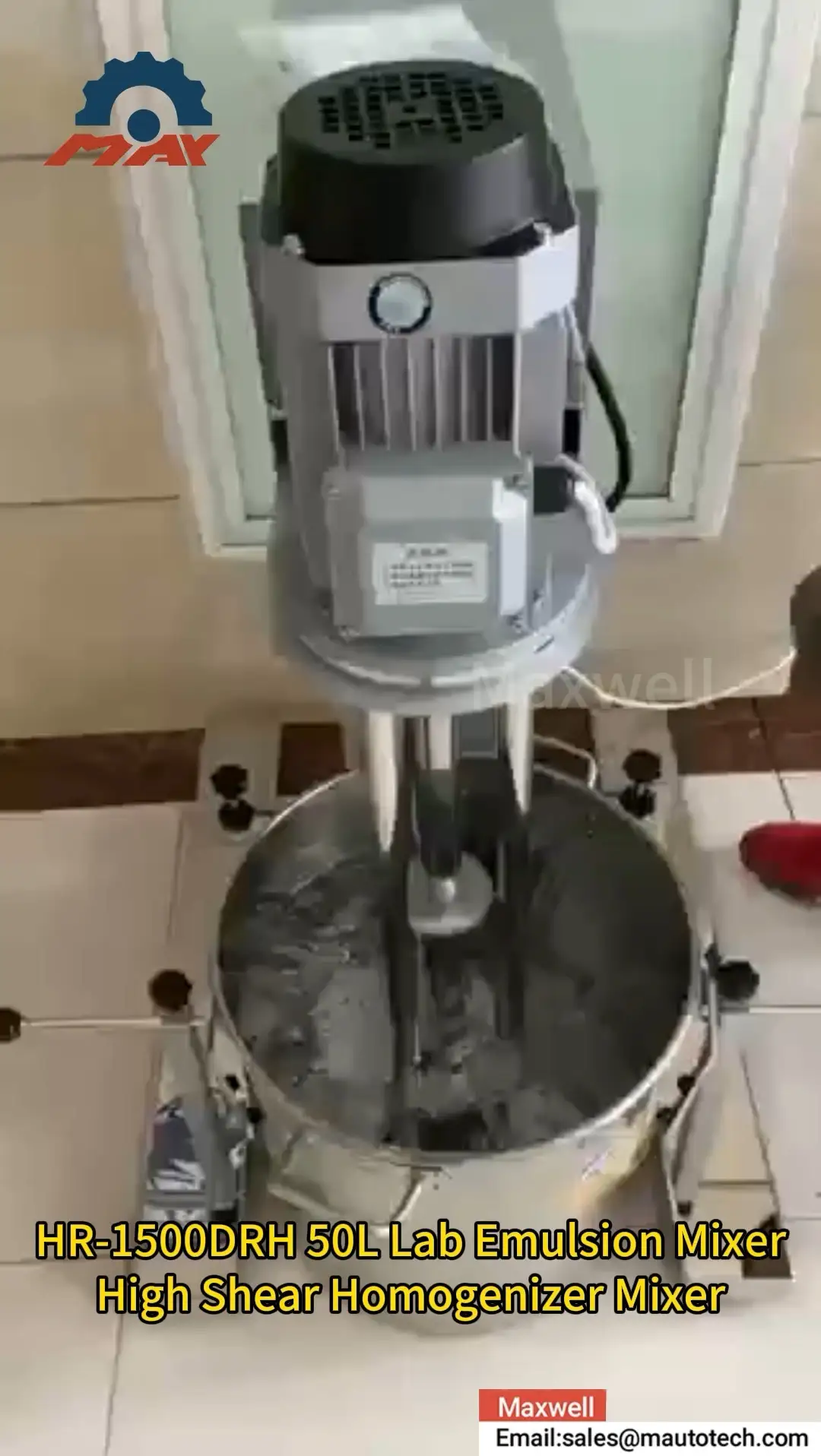 100L krem ​​shampuni yuqori qirrali laboratoriya emulsifiker geogenizator 1