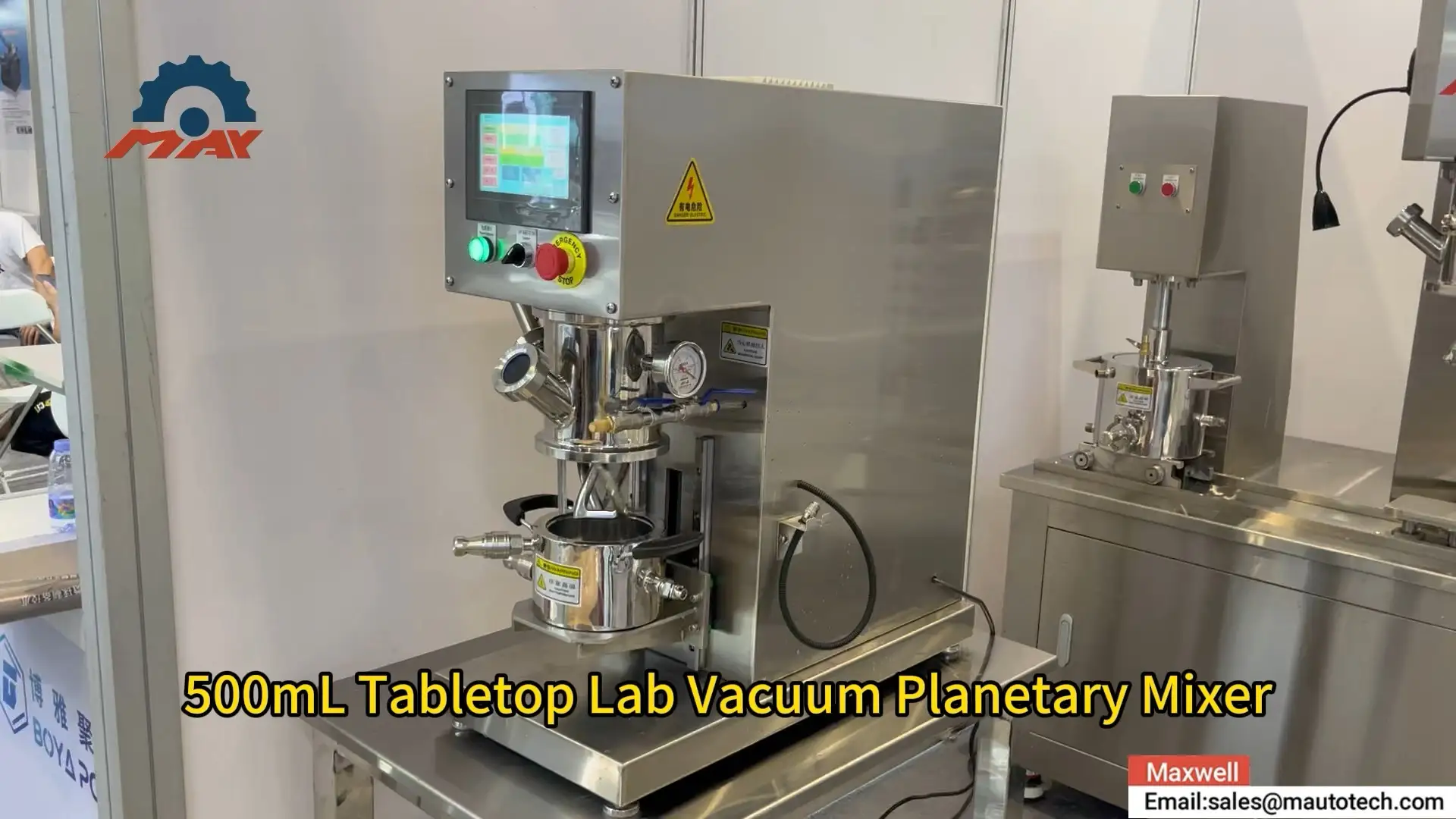 500ML Laboratory Desktop Vacuum Double Planetary Mixer med disperser 1