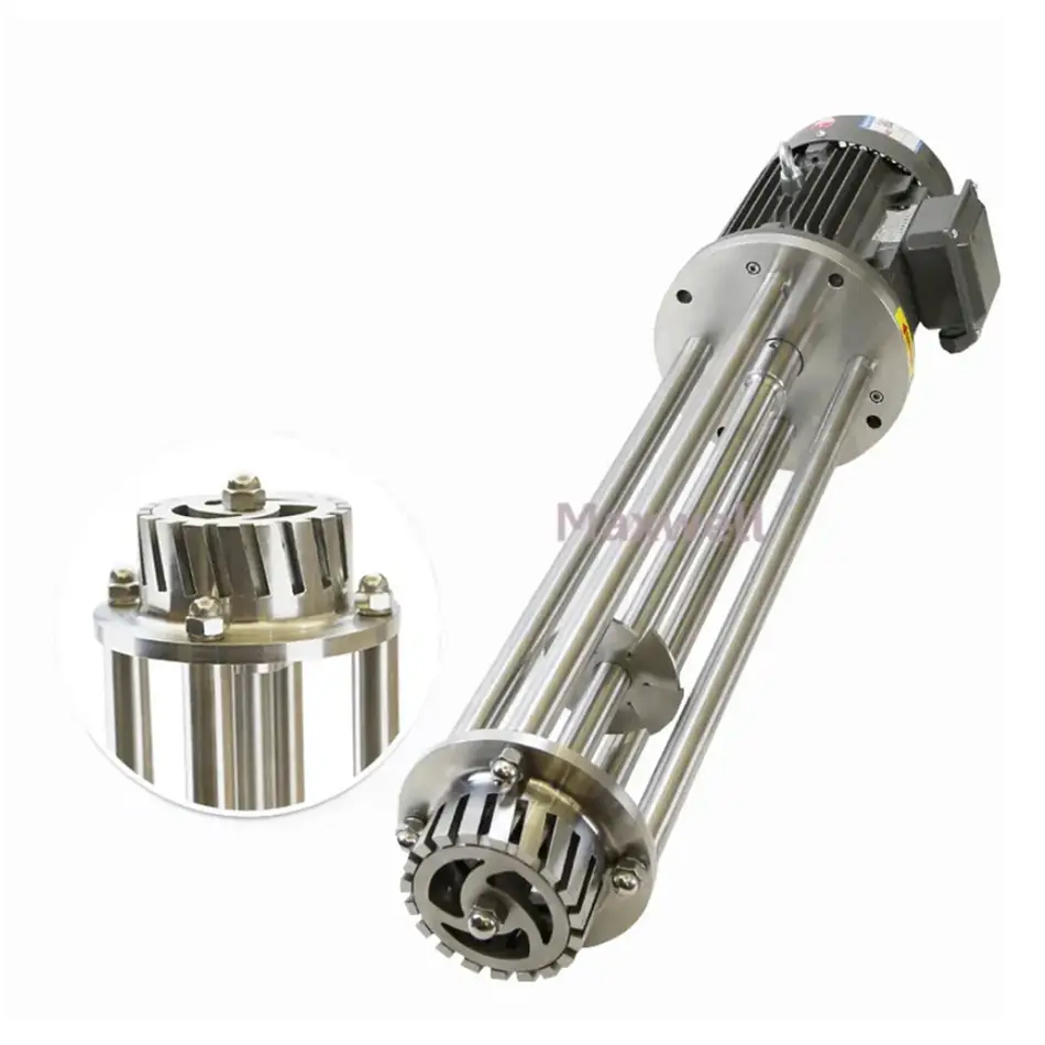 Caput Homogenizatoris Industrialis Altae Tonsionis ad Mixturam Emulsificantem Cremoris Cosmetici Homogenizandam 1