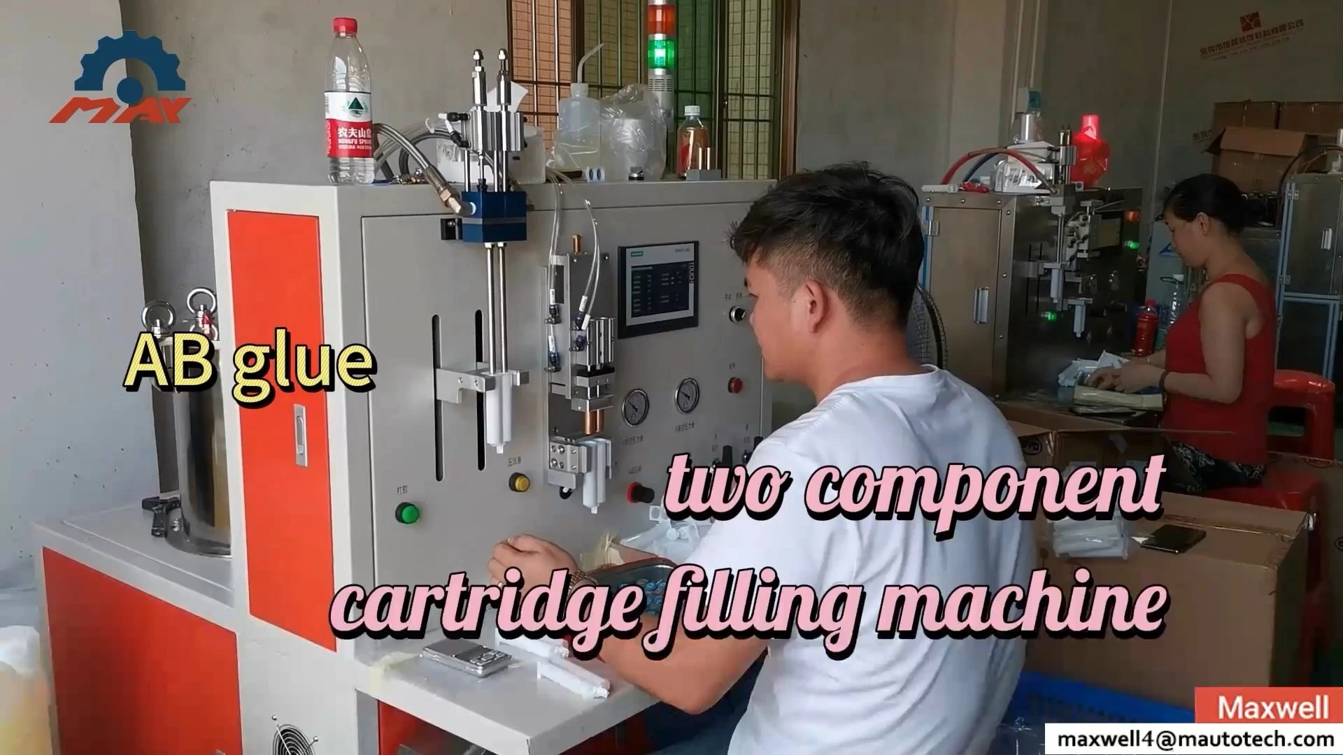 Peiriant Llenwi Glud AB Cartridge Deuol 2 mewn 1 50ml 400ml 1