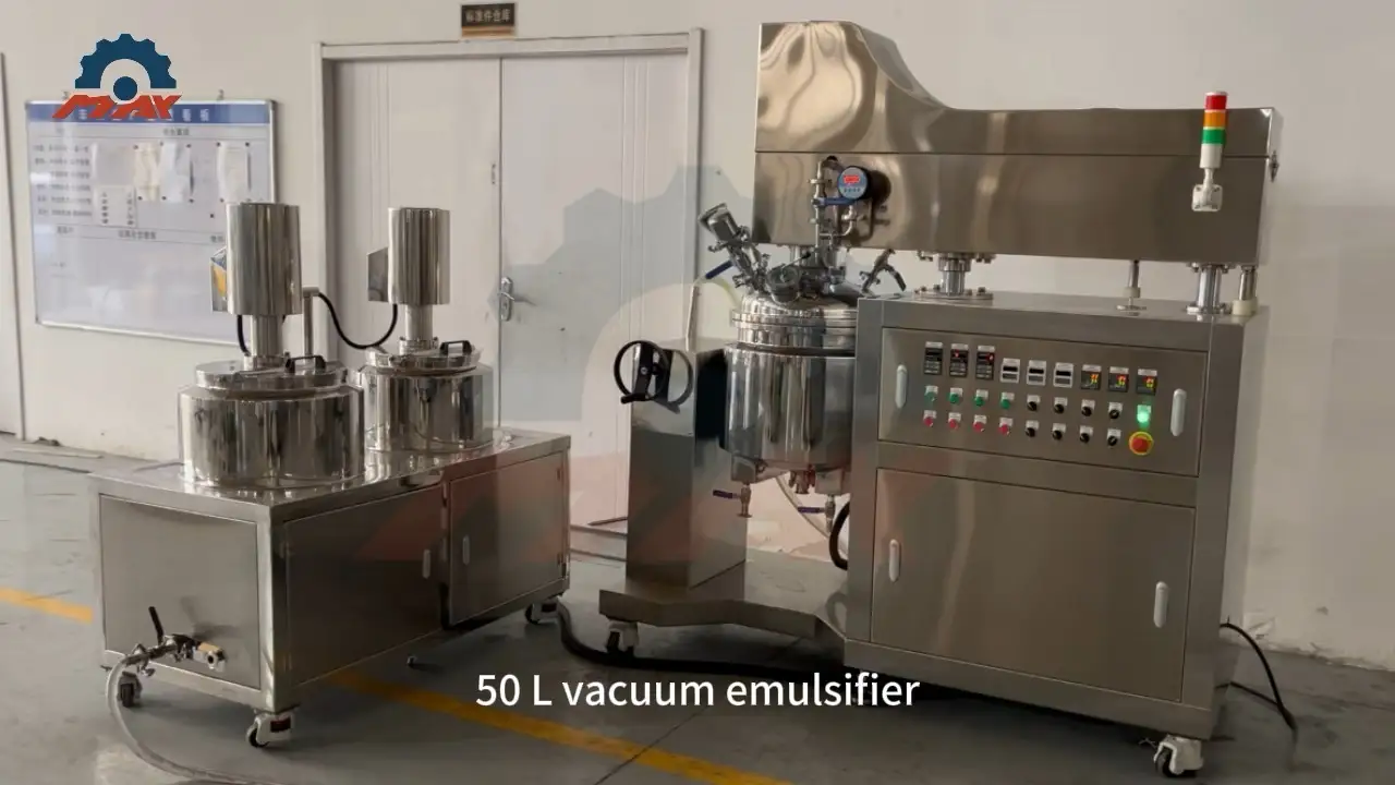 ५०L भ्याकुम इमल्सीफायर मिक्सर 1