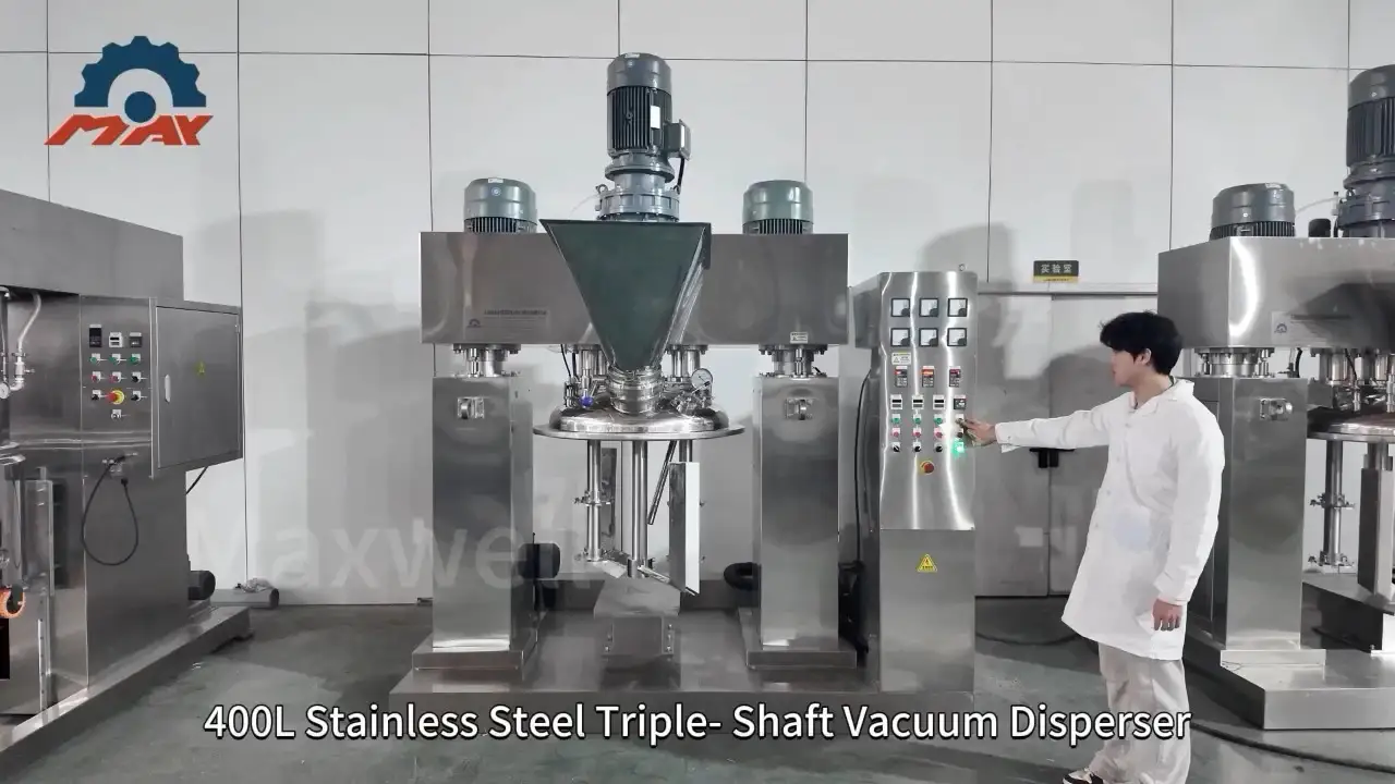 400L Triple-Shaft Vacuum Disperser 1
