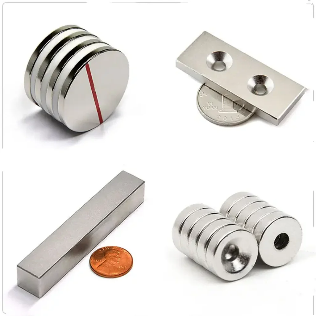 Strong Neodymium Magnet Ball Ring Block Square Bar N35 N52 for Countersunk Motor 2
