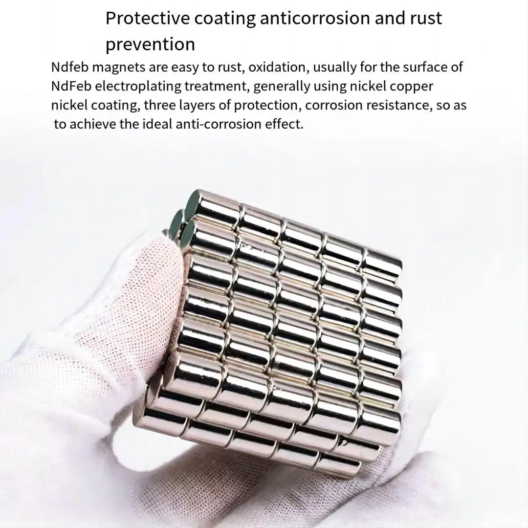 Customized Super Strong Sintered Rare Earth Neodymium Magnet 4/5/8 Poles Ndfeb Cloth Magnet 25x5mm N52 Disc Magnetic Materials 4