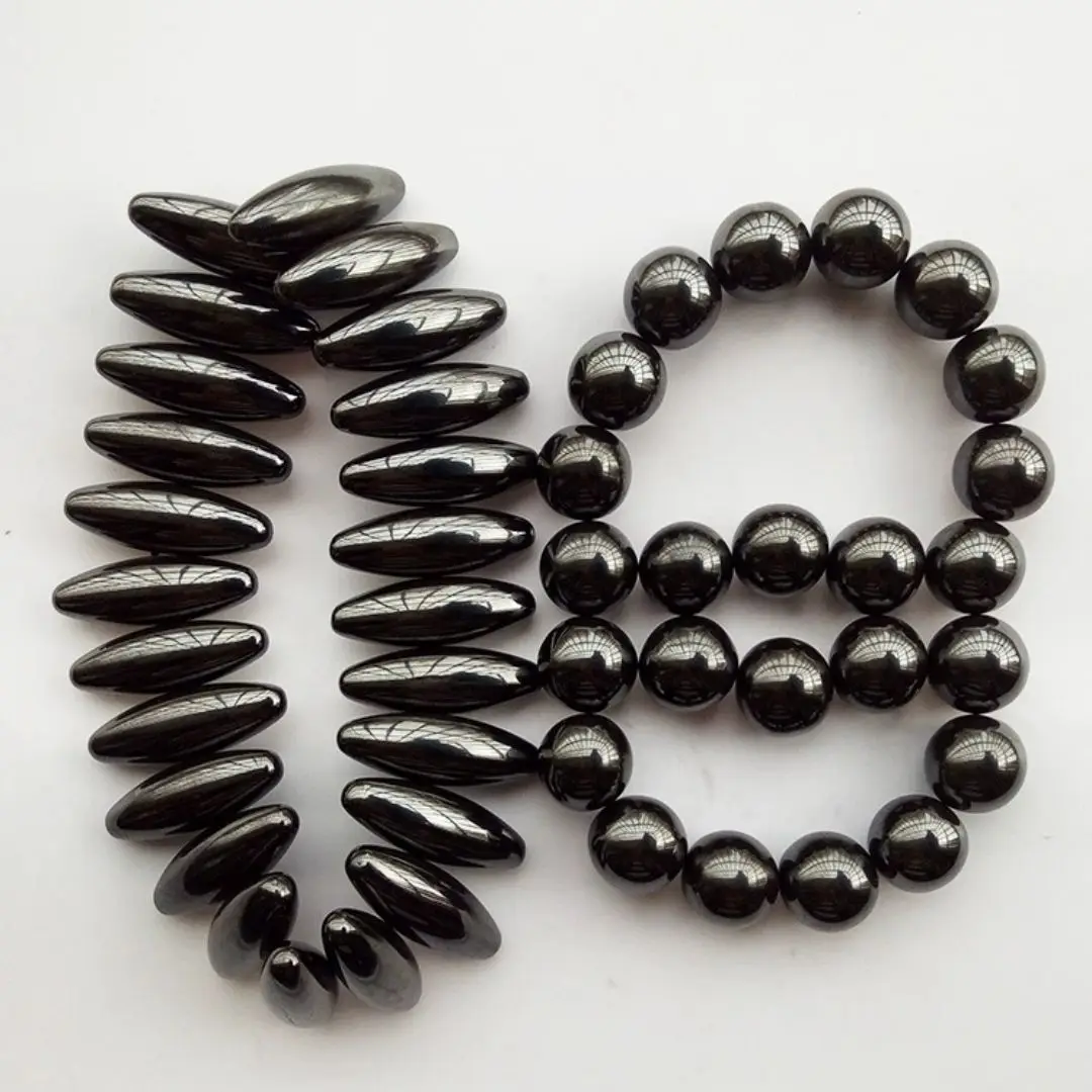 Strong Ferrite Magnet Hematite Stones Toys Puzzle Putty Polished Black 4