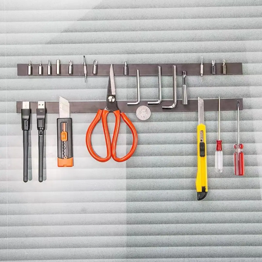 Glue Self Adhesive Square Magnetic Sheet Strong Magnet Wall Sticker Strip Magnetic Materials Roll Rubber Magnets For Fridge 6