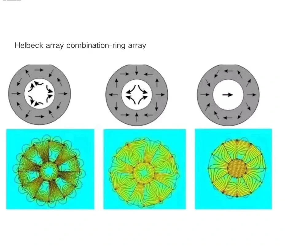 Custom Magnet Manufacturer Halbach Array Magnet Permanent Magnet for Motor N52 N52M N52H N48SH Halbach Array Magnetwith Custom Services 4