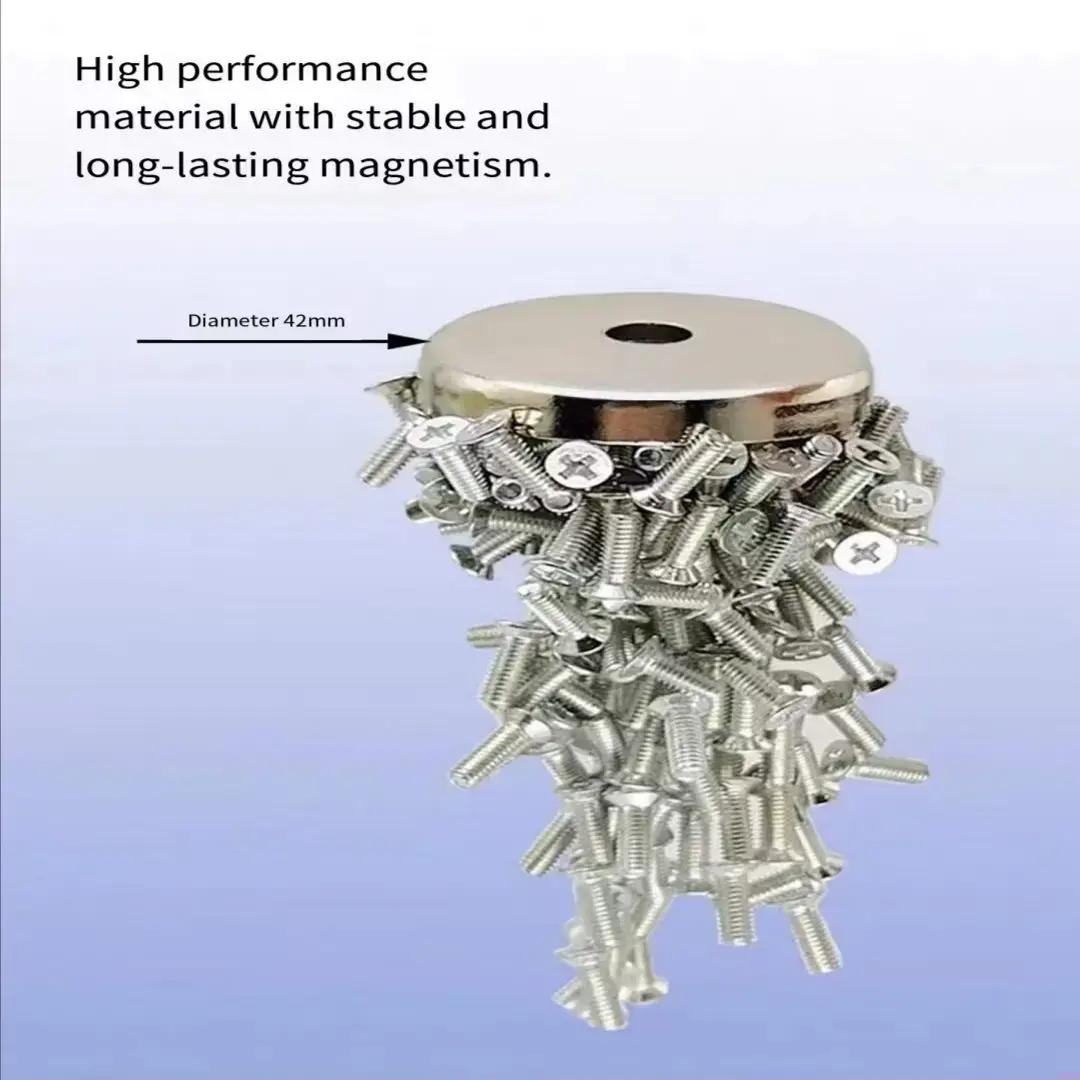 Custom Magnet Manufacturer Pot / Cup Shape Round Bese Neodium with Screw Hole 0.05mm~0.1mm Countersunk Pot Magnetfactory Price 3