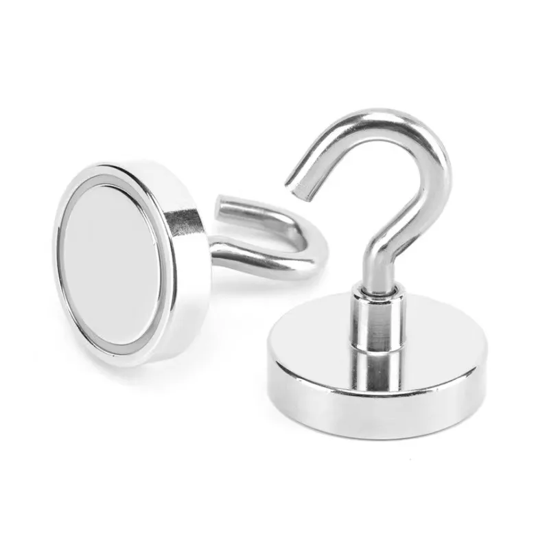 Industrial Magnetic Materials Wall Holder Magnetic Hook Strong Magnet Neodium Pulling Powerful Heavy Duty Neodymium Magnet Hooks 2