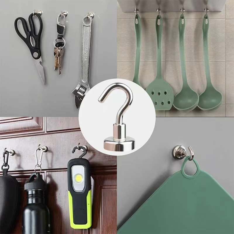 Strong Neodymium Magnetic Hook for Organizing & Hanging
